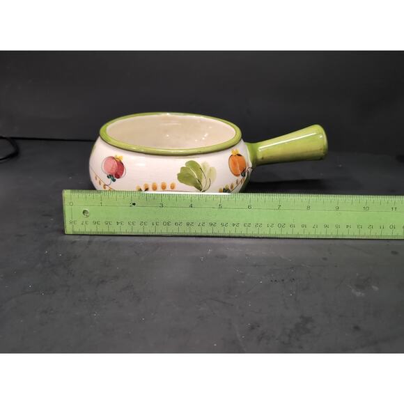 FTD Vintage Fondue Pot, Portugal Pottery, Floral Soup Bowl, Pottery, Soup Bowl - Picture 8 of 10